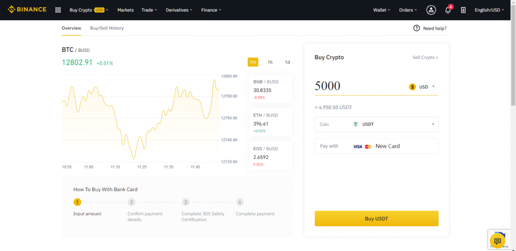 خرید تتر در بایننس