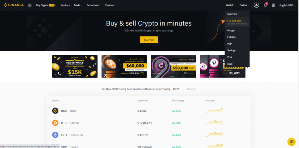 خرید تتر در بایننس