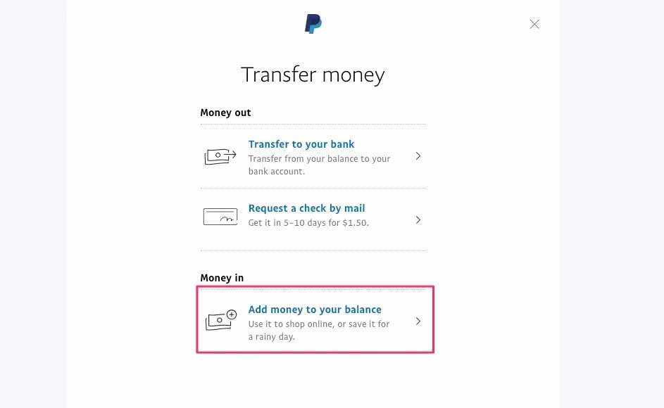مراحل واریز پول به پی پال در اپلیکیشن
