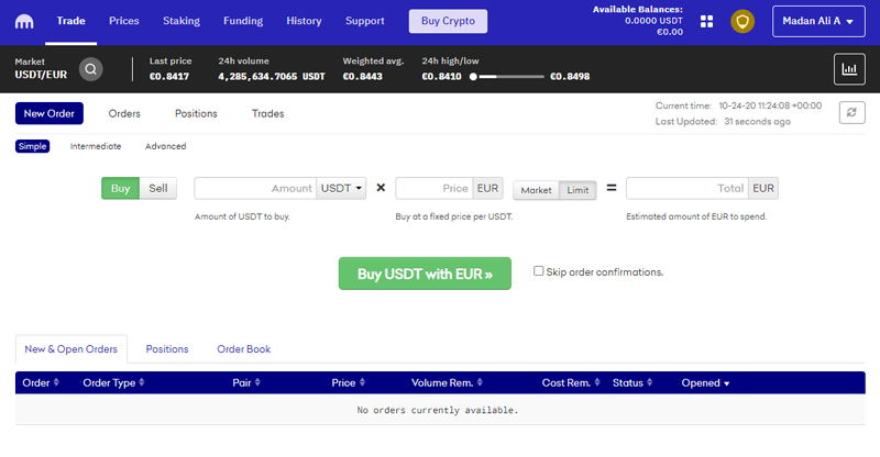 خرید تتر در سایت صرافی کراکن
